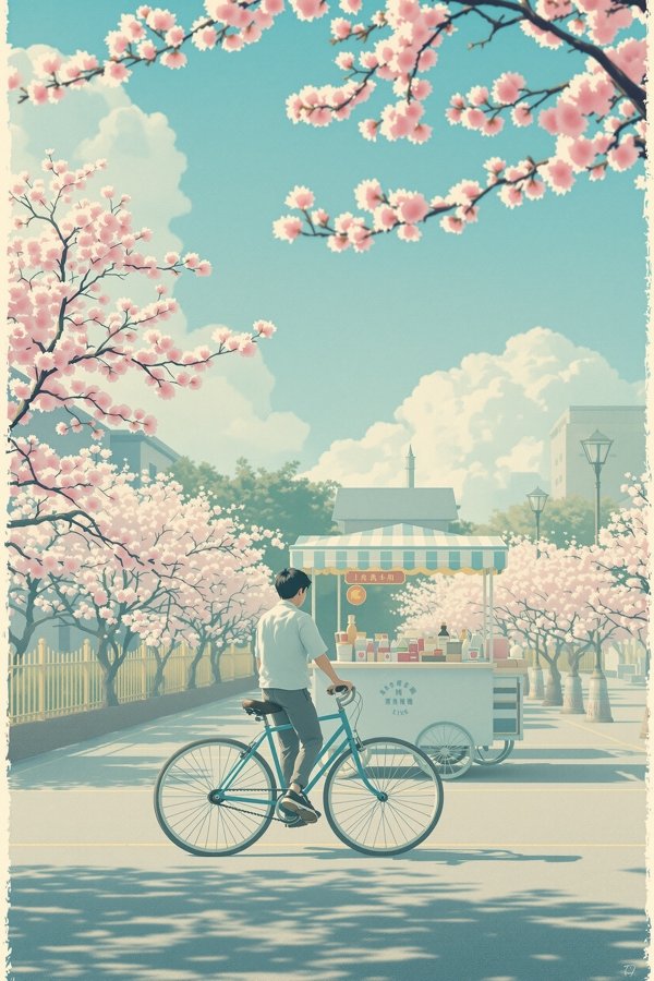 《自行车铃响过夏天》海报